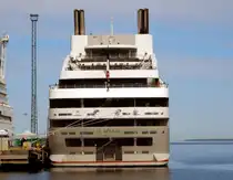 Das 142m lange Kreuzfahrtschiff Le Soleal am 20.05.18 in Tallinn