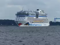 Aidaluna auslaufend Kiel 11.08.18