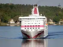 Die 212m lange Fähre BALTIC PRINCESS am 21.05.18 ausgehend Stockholm 