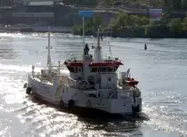 Der 50m lange LPG Gastanker Seagas am 21.05.18 in Stockholm