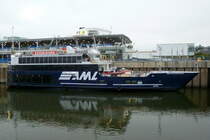 Das Passagierschiff 'CAVALIER MAXIM', IMO: 5265904, von AML Croisières im Hafen von Montreal. Aufnahmedatum: 03.10.2018.


