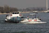 TMS Selina Europa Nr.:05301240 am 09.10.2018 Rhein bei Xanten.
