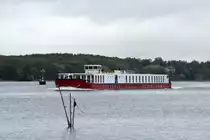 KFGS Frederic Chopin (04801240 , 83 x 9,5m) am 26.10.2018 auf der Havel Höhe Meedehorn zu  Tal.