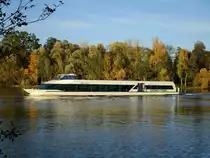 FGS Belvedere (04805340 , 41 x 6m) am 31.10.2018 auf Havel-Talfahrt Höhe Meedehorn / Krughorn.
