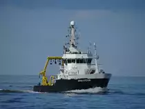 Die Forschungschiff  SIMON STEVIN  , Foto aus dem neuen Oostende Boom - Noordsee, 25-09-2018
