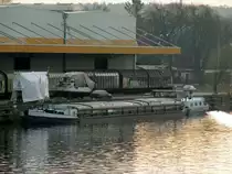 GMS Mecklenburg (04010010 , 67 x 7,12m) lag am 27.11.2018 am Südhafen in Berlin-Spandau.