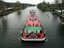 TMS Dettmer Tank 51 (04014550 , 85 x 9m) am 30.11.2018 auf der Havel in Berlin-Pichelswerder zu Berg unterhalb der Freybrücke.