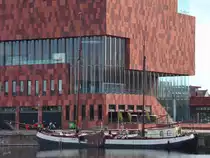 Das Segelschiff  Hannus  (ENI: 02200909) Ende Juli 2018 im Bonapartedok Antwerpen.