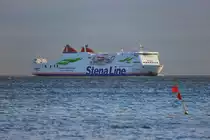 Stena Line Fähre MECKLENBURG VORPOMMERN (IMO 9131797) vor Sassnitz Mukran. - 28.12.2018