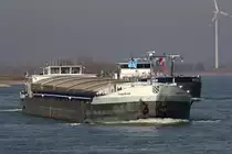 GMS A-Quadraat (EIN 02325946)erbaut Baujahr 1957 als TMS 1980 zum GMS umgebaut am 16.11.2018 auf dem Rhein bei Xanten zu Berg.