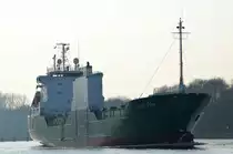 Die Link Star IMO-Nummer:8805602 Flagge:Finnland Länge:107.0m Breite:17.0m Baujahr:1989 Bauwerft:Sietas,Hamburg Deutschland am 30.03.19 auf dem Nord-Ostsee-Kanal bei Fischerhütte aufgenommen
