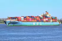 MOL EMISSARY , Containerschiff , IMO 9407158 , Baujahr 2009 , 294.13 × 32.68m , 5041 TEU , Grünendeich , 20.04.2019