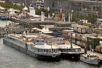 Flusskreuzfahrtschiff JOHANNES BRAHMS, MMSI 211597760, am 23.06.2019 in Kiel