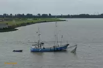 HF567 OSTETAL am 14.7.2019, Hamburg, Elbe Höhe Blankenese /
Fischkutter / BRZ 65 / Lüa 21,44 m, B 2,6 m / 1 Diesel, 221 kW (300 PS) / gebaut 1981 bei Max Siegfried, Bremerhaven  / Eigner: Walter Zeeck, Geversdorf an der Oste /
