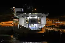 Die Pride of Kent von P&O Ferries im Hafen von Dover. (Juli 2019)