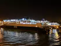 Die Côte des Flandres von DFDS Seaways France im Hafen von Calais. (Juli 2019)