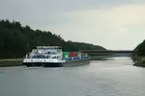 GMS Hanse (04812620 , 100 x 11,45m) am 19.07.2019 im Elbe-Seitenkanal Höhe Einfahrt Hafen Lüneburg auf Bergfahrt. 