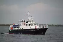 die MS Rugard am Nachmittag des 07.09.2019 in Warnemünde.