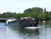 GMS Caramba (ENI:02104236) L.66,77m B.7,54 T.945 Baujahr 1970 am 14.08.2019 auf dem DEK zu Berg bei Datteln.