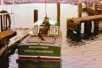 Zollboot BUCHHORST im Jahr 1980 beim Priwall. 