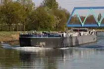 TMS Bliek (ENI:04811980) L.84,83m B.9,58m To.1492 Maschinenleistung 2x500PS am 16.04.2020 auf dem WDK in Datteln zu Tal.