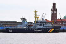SEEFALKE , Fischereipatrouillenschiff , IMO 9421233 , Baujahr 2008 , 72.73 x 12.73 m , Hafen von Cuxhaven , 20.03.2020

 