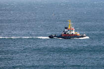 Bugsier 17 (IMO 9036234) auf der Fahrt zum Sassnitzer Hafen. - 13.04.2020