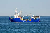 Vorbereitung zum Tauchgang auf der Baltic Taucher II (IMO 9096387) vor Sassnitz. - 19.04.2020
