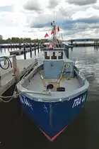 TRA 44 am 25.04.2020 im Fischereihafen von Lübeck-Travemünde