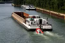 GMS RS BERBER (ENI:0231540) L.83,50m B.8,20m To.1246 Baujahr 1956 am 12.07.2020 auf dem WDK in Ahsen zu Tal.