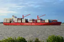 POLAR MEXICO , Containerschiff , IMO 9786750 , Baujahr 2017 , 230 x 37.3 m , 3868 TEU , Grünendeich , 10.06.2020