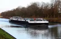 TMS STEFFI (ENI:04809690) L.84,95m B.9,50m T 1692 Flagge Deutschland am 05.12.2020 auf dem WDK zu Berg in Datteln.