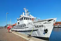 SEHO ex ENEZ SUN II (IMO 5104253) am 20.04.2021 in Heilgenhafen (Ostsee). Das Fahrzeug wird u.a. für Hochseeangelfahrten eingesetzt.