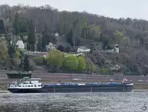 Anfang April 2021 war das Tankmotorschiff MONTREAL (ENI: 02333685) auf dem Rhein unterwegs.