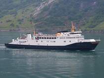 Fjord1-Autof�hre hat am 20.06.2006 Geiranger verlassen