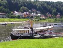 Der Dampfer Sachsenwald am 21.08.08 in Wehlen.
