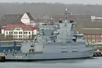 Fregatte F 222 BADEN-WÜRTTEMBERG am 10.02.2023 in Kiel