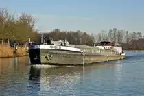 RSP-MS 5255 (ENI:08340097) 56,60 m B.7,58 m T.502 Baujahr 1966 Flagge Polen auf dem DEK am 08.02.2023 zu Berg am Dattelner Meer.