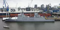 am 22.07.2017 im Hamburger Hafen.F223.
Die Nordrhein-Westfalen ist eine Fregatte der Deutschen Marine.