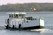 ANITA am 19.02.2023 in Lübeck-Travemünde einlaufend