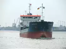 21.08.2008 im Rostocker Überseehafen aufgenommen. Der Chemie-Tanker  Bro Gratitude .
IMO-Nr.: 9266413