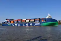 CMA CGM RUNDALE , Containerschiff , IMO 9961300 , 204 x 30m , 2126 TEU , 02.04.2025 , Bubenday Ufer - Hamburg