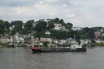 VISSEL (IMO 9462093) am 21.7.2024, Elbe, Höhe Blankenese /
Ex-Namen: WILBERFORCE  (bis Januar 2014 ) / BETOHOBBIES (bis Oktober 2015 ) / WILBERFORCE (bis Oktober 2017 ) / PAKRI (bis Oktober 2020 ) /
Ölproduktetanker / BRZ 1.055 / Lüa 64,4 m, B 12 m, Tg 3,7 m / 1 Cummins-Diesel, 780 PS / gebaut 2007 bei Modest Infrastructure Pvt Ltd - Bhavnagar, Indien  / Eigner: Hoyer Marine Gmbh & Co. Kg - Hamburg, Deutschland, Manager: Pt-tankers Gmbh & Co. Kg - Hamburg, Deutschland / Heimathafen + Flagge: Luxemburg /
