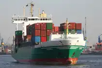 Feederschiff ANDREA; Aufnahmeort: Elbe/Hafen Hamburg, Deutschland; Datum: 25.02.2014; Info: (IMO 9333357) 