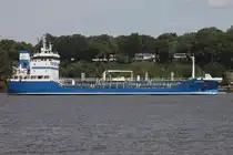 Tankschiff LOTUS; Aufnahmeort: Elbe/Hafen Hamburg, Deutschland; Datum: 03.06.2025; Info: (IMO 9297137) Das -bild zeigt die LOTUS unweit Teufelsbrück.