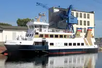 Fahrgastschiff ADLER NORDICA; Aufnahmeort: Elbe/Hafen Hamburg (Harburger Binnenhafen), Deutschland; Datum: 11.08.2025; Info: (IMO 8308733)