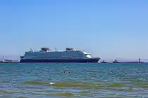 DISNEY ADVENTURE’s ((IMO 9808986) erste Seereise von Wismar aus endeten planmässig im Hafen Sassnitz Mukran. - 03.09.2025