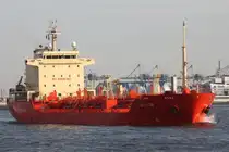 Tankschiff ACAVUS;  Aufnahmeort: Elbe/Hafen Hamburg, Deutschland; Datum: 25.02.2014; Info:  (IMO 9308754) 