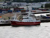 Das 43m lange Fangschiff THORSNES SH109 am 29.05.25 in Akureyri.