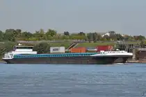 Ende September 2025 war auf dem Rhein bei Duisburg das Gütermotorschiff FRONTERA (ENI: 02326570) unterwegs.